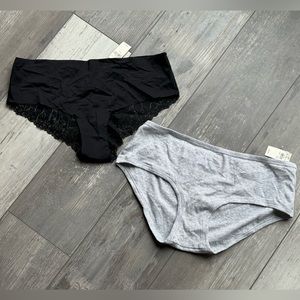 Aerie undie bundle XL 2 pair NWT ribbed and lace